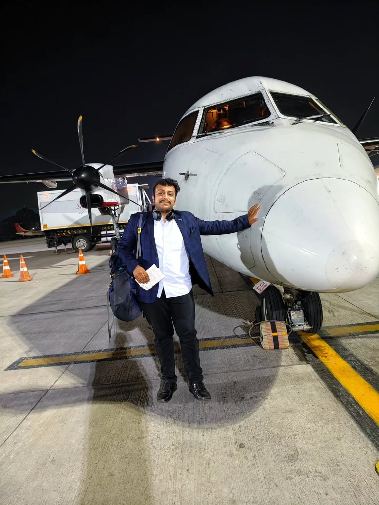 Yash Kansal with an Airplane
